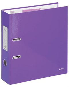 Папка регистратор механизм 180 покрытие пластик 80 мм фиолетовая Leitz