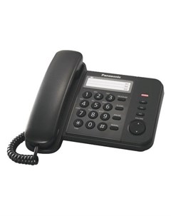 Телефон KX TS2352RUB черный память 3 номера повторный набор тональный импульсный режим индикатор выз Panasonic