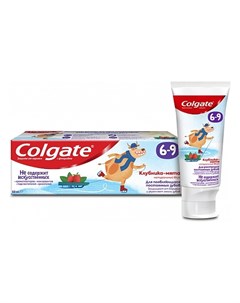 Зубная паста Клубника мята с фторидом для детей 6 9 лет Colgate