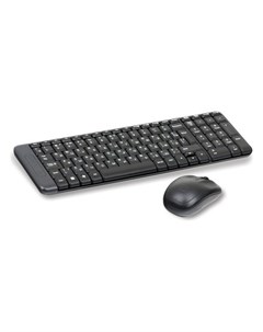 Набор беспроводной Wireless Desktop MK220 клавиатура мышь 2 кнопки 1 колесо кнопка черный Logitech