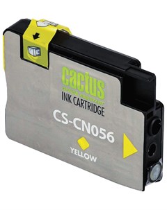 Картридж струйный CS CN056 для HP OfficeJet 6100 6600 6700 желтый Cactus