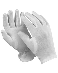 Перчатки хлопчатобумажные Атом комплект 12 пар размер 9 L белые Manipula