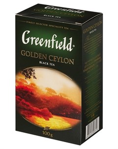 Чай Golden Ceylon листовой черный 100г 0351 14 Greenfield