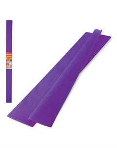 Цветная бумага фиолетовая крепированная Brauberg
