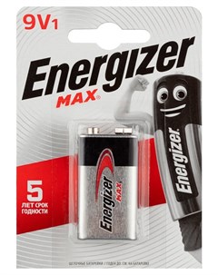Батарейки Max крона 9v 522 бл 1шт Energizer
