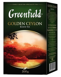 Чай Golden Ceylon листовой черный 200г 0791 10 Greenfield