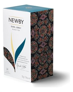 Чай Эрл грей черный 25 пакетиков Newby