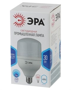 Лампа светодиодная ЭРА 30W E27 4000k бел LED Smd Power T100 30w 4000 e27 Эра энергия света