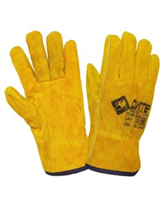 Перчатки защитные диггер цельноспилковые желтые утепленные Размер 10 5 Кнр