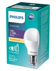 Лампа светодиодная ESS LED Bulb 7W E27 3000k 230v 1CT Philips