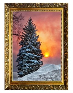 Алмазная мозаика Зимний восход 29 5 20 5 см 25 цветов Милато