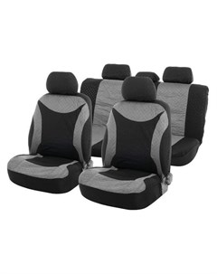 Авточехлы на сиденья Premium универсальные 8 предметов чёрно серый Av 25 Torso