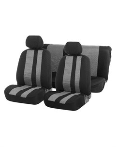 Авточехлы на сиденья Premium универсальные 6 предметов чёрно серый Av 10 Torso