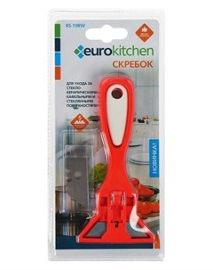 Скребок для стеклокерамических плит Euro Kitchen цвет красный белый 1 шт 3 лезвия Euro clean