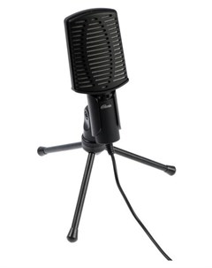 Микрофон компьютерный Rdm 125 50 16000 Гц 2 2 ком 30 дБ 3 5 мм 1 8 м черный Ritmix