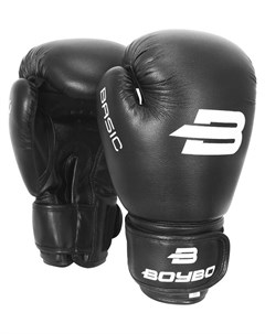 Перчатки боксёрские Basic к з 12 OZ цвет черный Boybo