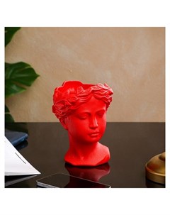 Органайзер кашпо Афина красное матовое 19 см Керамика ручной работы