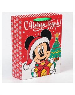Пакет ламинат вертикальный С новым годом микки маус 31х40х11 5 Disney