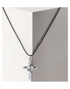 Кулон Крест меч инь ян цвет серебро 46 см Nnb