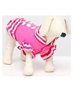 Курточка для собак с воланами размер 6 ДС 43 ош 44 ОГ 60 см розовая Nnb