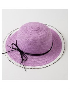 Шляпа для девочки Куколка цвет фиолетовый Minaku