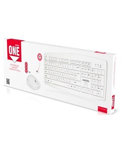 Набор клавиатура мышь ONE 212332ag белый Sbc 212332ag w Smartbuy