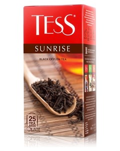 Чай санрайз черный байховый 25пак уп 0937 10 Tess