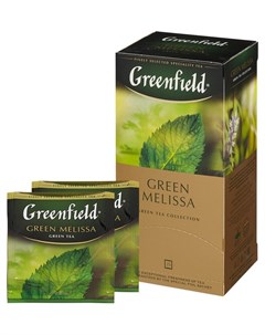 Чай Green Melissa зеленый фольгир 25пак уп 0435 10 Greenfield