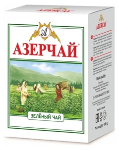 Чай чай зеленый листовой 100 г 266720 Азерчай