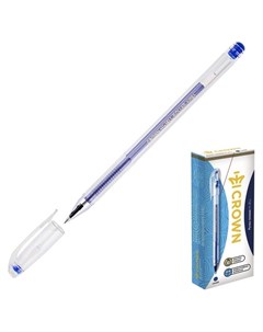Ручка гелевая стандарт Hjr 500b синяя узел 0 5 мм Crown