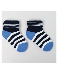 Носки детские махровые цвет синий размер 20 22 Happy frensis