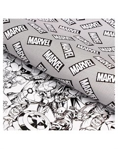 Бумага упаковочная глянцевая двусторонняя Marvel 60x90 см Marvel comics
