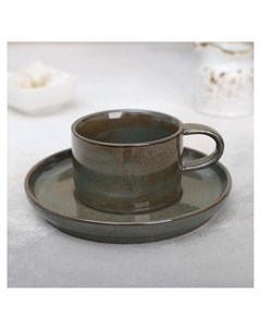 Чайная пара Пайро керамика чашка 220 мл блюдце Nnb