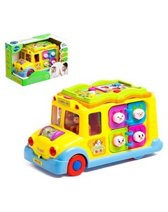 Развивающая игрушка Автобус световые и звуковые эффекты Hola toys