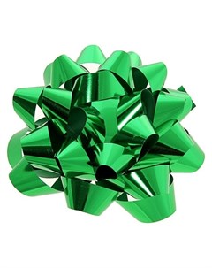 Бант звезда 14 металлик цвет зелёный Nnb