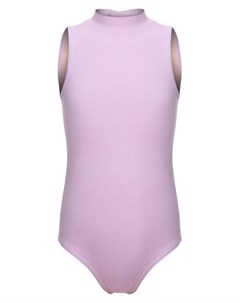 Купальник гимнастический пастель б рукава цвет лиловый размер 40 Grace dance
