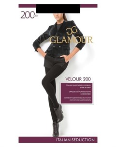 Колготки женские Velour 200 цвет чёрный Nero р р 4 Glamour