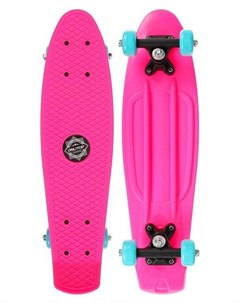 Скейтборд 56 х 15 см колеса PVC 50 мм пластиковая рама цвет розовый Onlitop