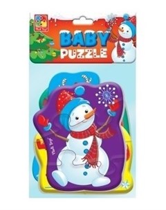 Мягкие пазлы Baby Puzzle Новогодние приключения Vladi toys