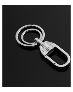 Брелок для ключей с зажимом два кольца серебро Cartage