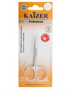 Ножницы маникюрные кайзер прямые для кутикулы лезвия 18 мм цвет серебро Kaizer