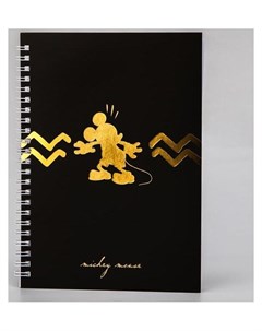 Блокнот А5 на гребне в твердой обложке с тиснением 60 листов Mickey Mouse Disney