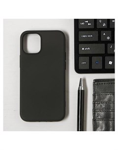 Чехол Luazon для телефона Iphone 12 Mini Soft touch силикон черный Luazon home
