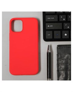 Чехол Luazon для телефона Iphone 12 Mini Soft touch силикон красный Luazon home