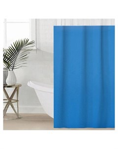 Штора для ванной комнаты Лайн 180 180 см Eva цвет голубой Savanna