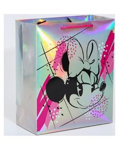 Пакет голография горизонтальный Show Your Minnie Style минни маус 25 х 21 х 10 см Disney