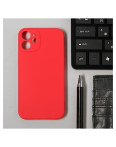 Чехол Luazon для телефона Iphone 12 Mini Soft touch силикон красный Luazon home