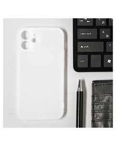 Чехол Luazon для телефона Iphone 12 Mini Soft touch силикон прозрачный белый Luazon home