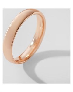 Кольцо обручальное Классик цвет розовое золото размер 16 Nnb