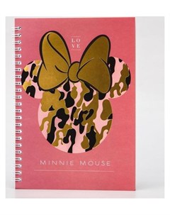 Блокнот А5 на гребне в твердой обложке с тиснением 60 листов Minnie Mouse Disney